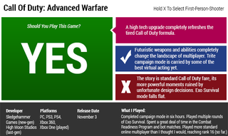 Illustration for article titled Call Of Duty: Advanced Warfare: The Kotaku Review